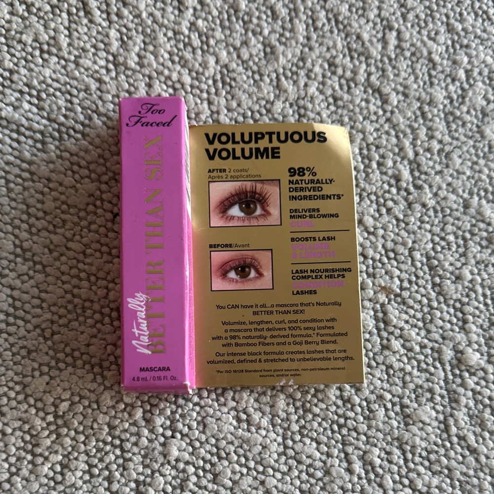 Too Faced Better Than Sex Mascara - Black Travel Size